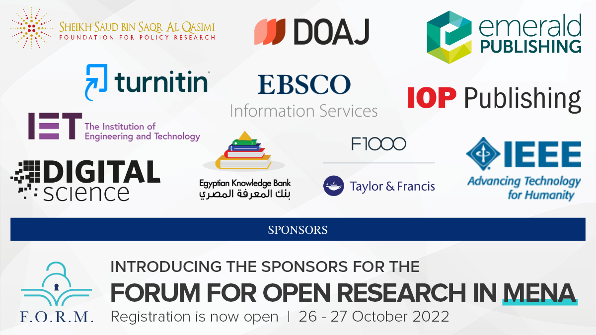 Sponsors - Forum for Open Research in MENA