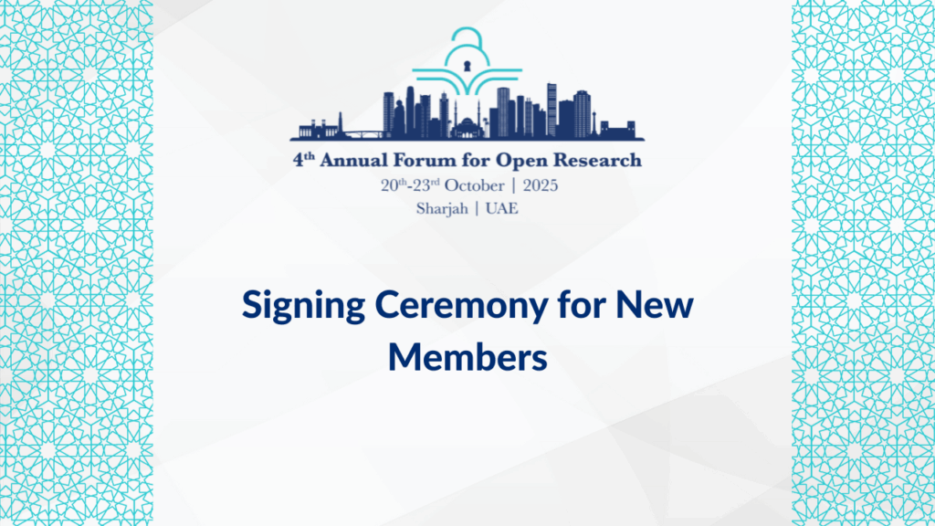 signing ceremony for new members